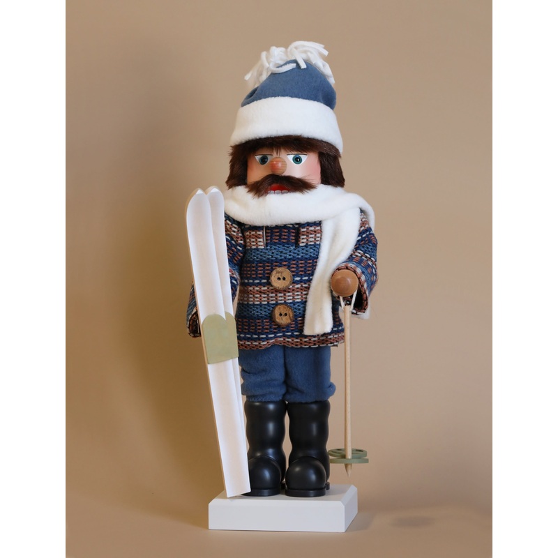 Christian Ulbricht Collectible Wooden Nutcracker - Skier