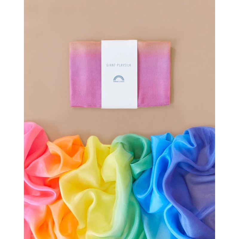 Sarah's Silk Giant Rainbow Playsilk