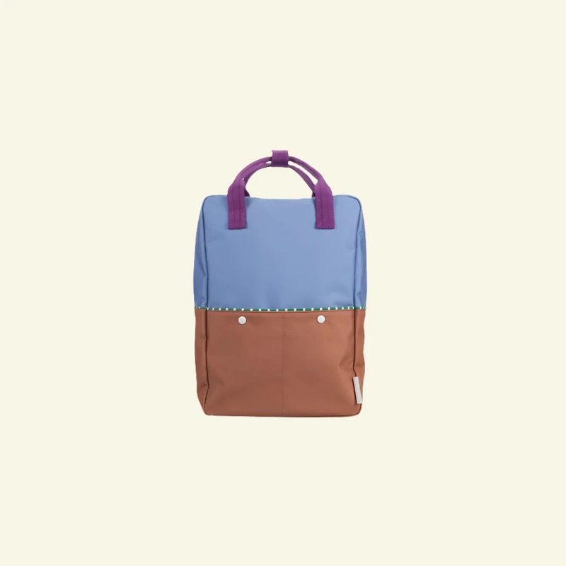 Sticky Lemon Backpack Large | Color Blocking | Badminton Blue + Leather Ball