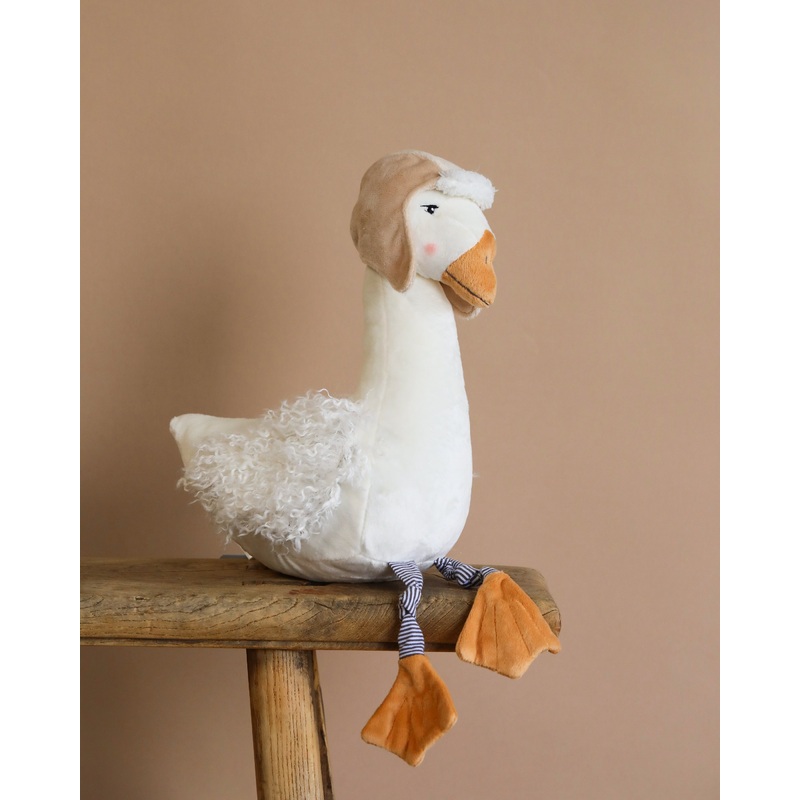 Avery the Aviator Snow Goose Stuffed Animal