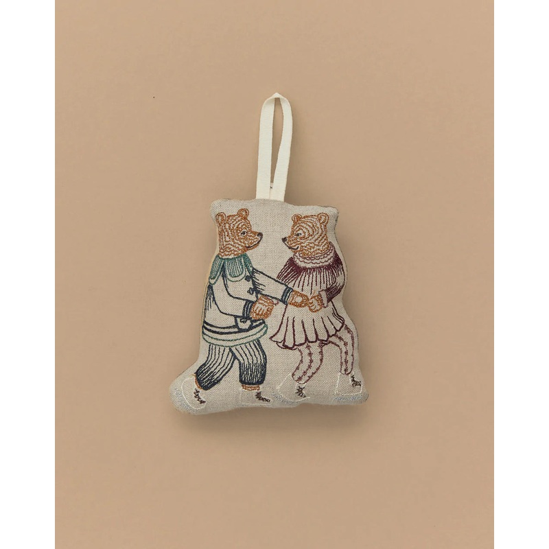 Coral & Tusk Ice Skater Bears Ornament
