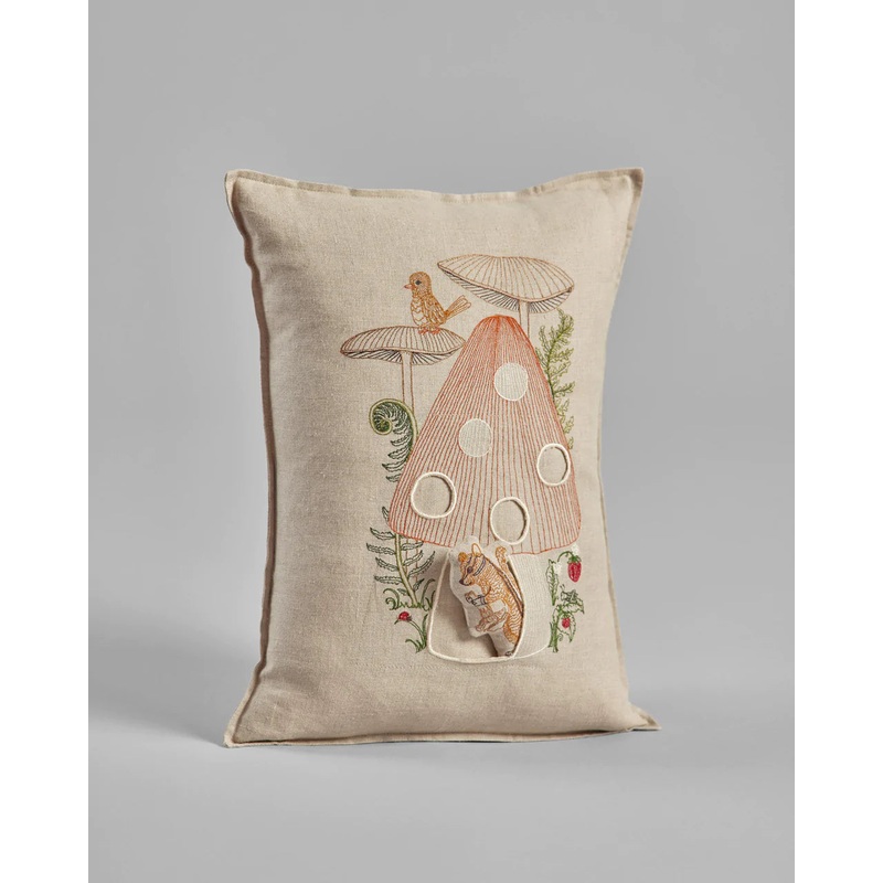 Coral & Tusk Mushroom House Pocket Pillow