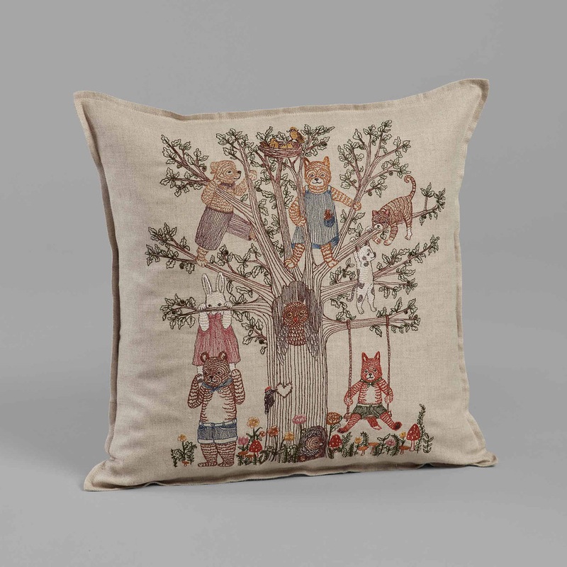 Coral & Tusk Tree of Fun Pillow
