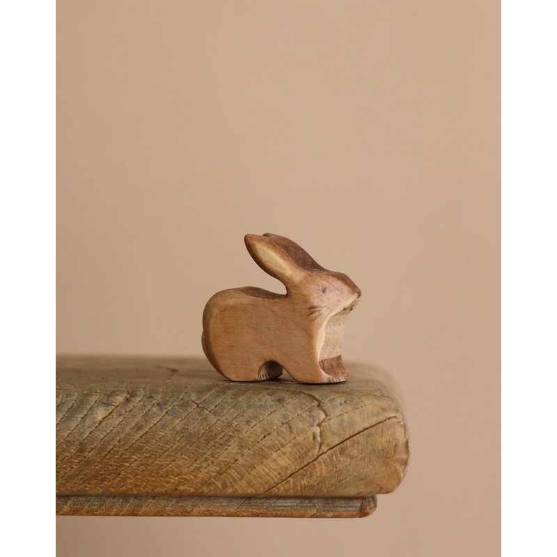 Handmade Wooden Brown Rabbit