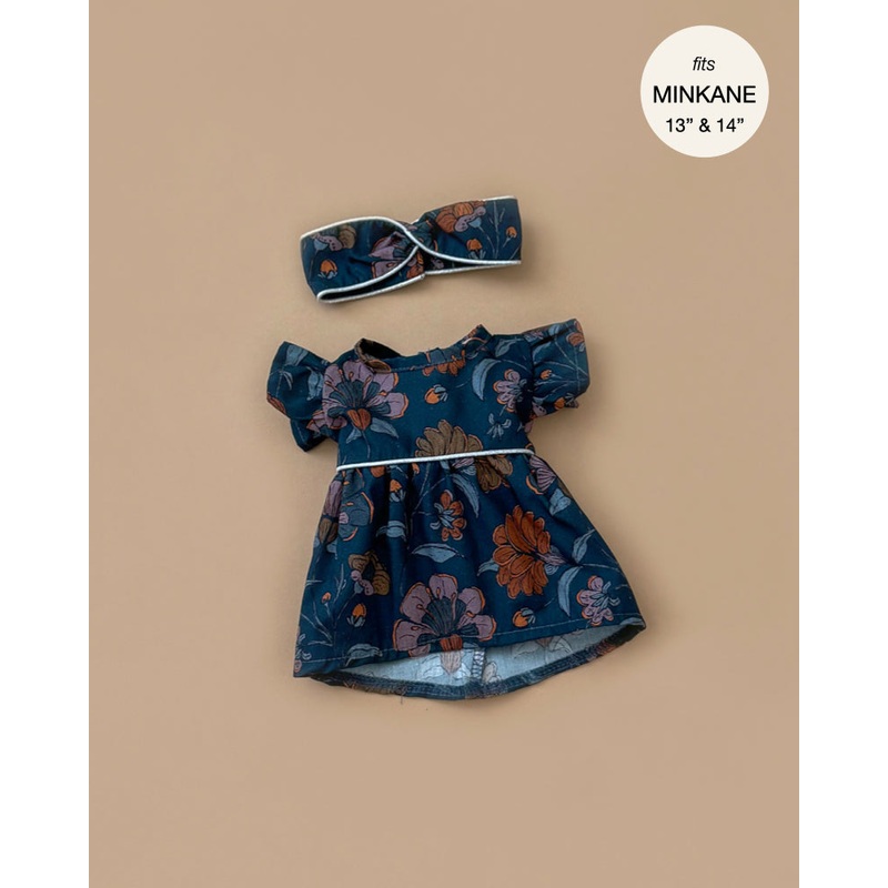 Minikane Doll Clothing | Daisy Dress & Headband in Cotton - Jolle