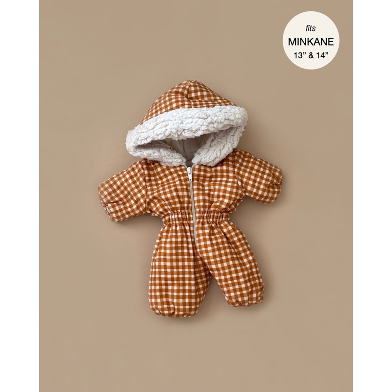 Minikane Doll Clothing | Gigi Vichy Ski Suit - Caramel