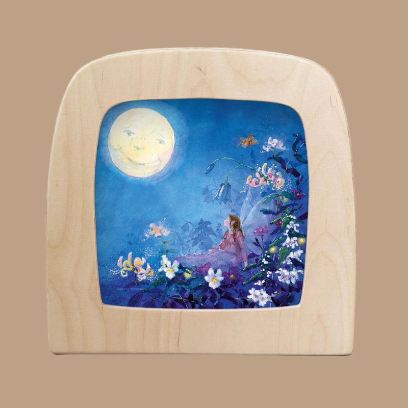 Silhouette Only - Little Fairy Can't Sleep silhouette - Moon for Toverlux Lamp