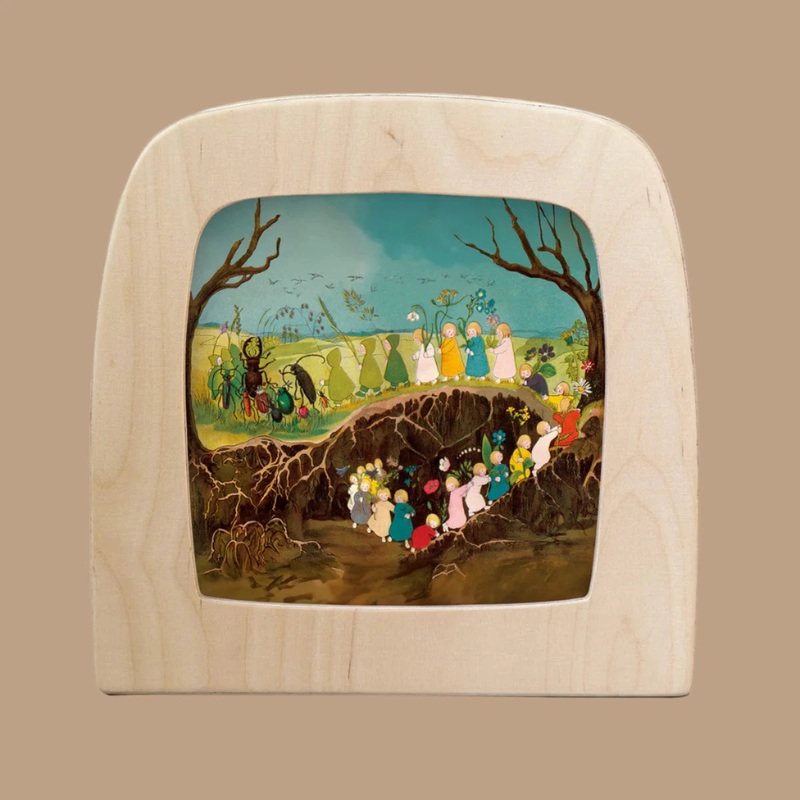 Silhouette Only - The Story of the Root Children Silhouette - Spring for Toverlux Lamp
