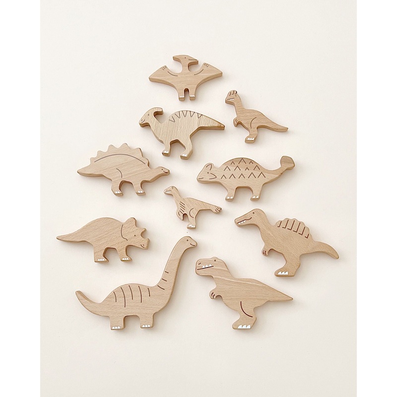 Bajo Toys | Wooden Dinosaur Set