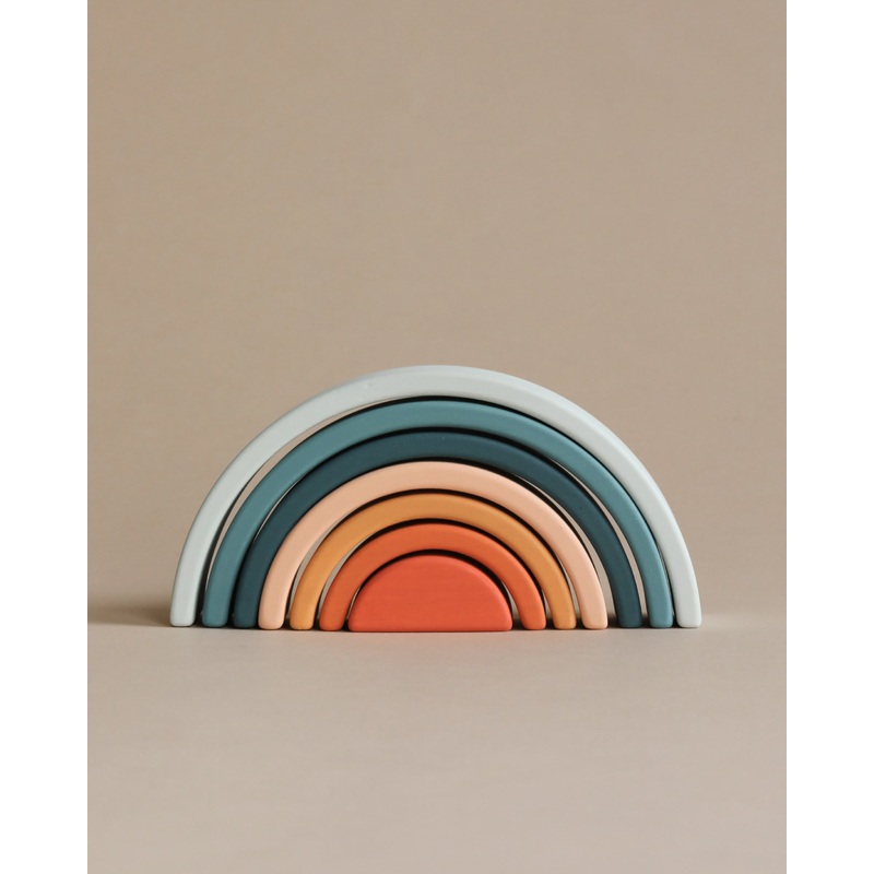 Handmade Mini Rainbow Stacker - Lagoon