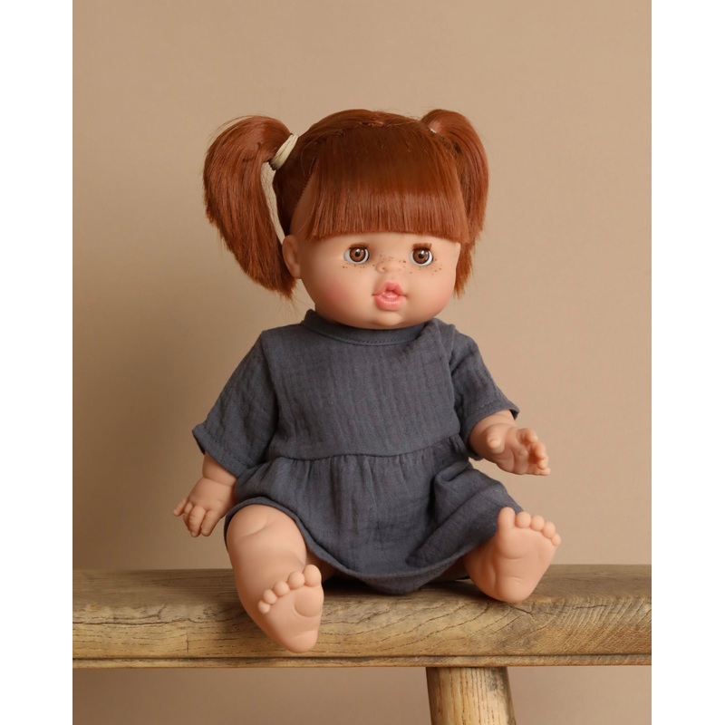 Minikane Baby Doll With Sleeping Eyes (13") - Raphaelle With Dress