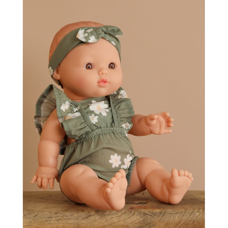 Minikane Doll (13") - Faustine with Green Romper