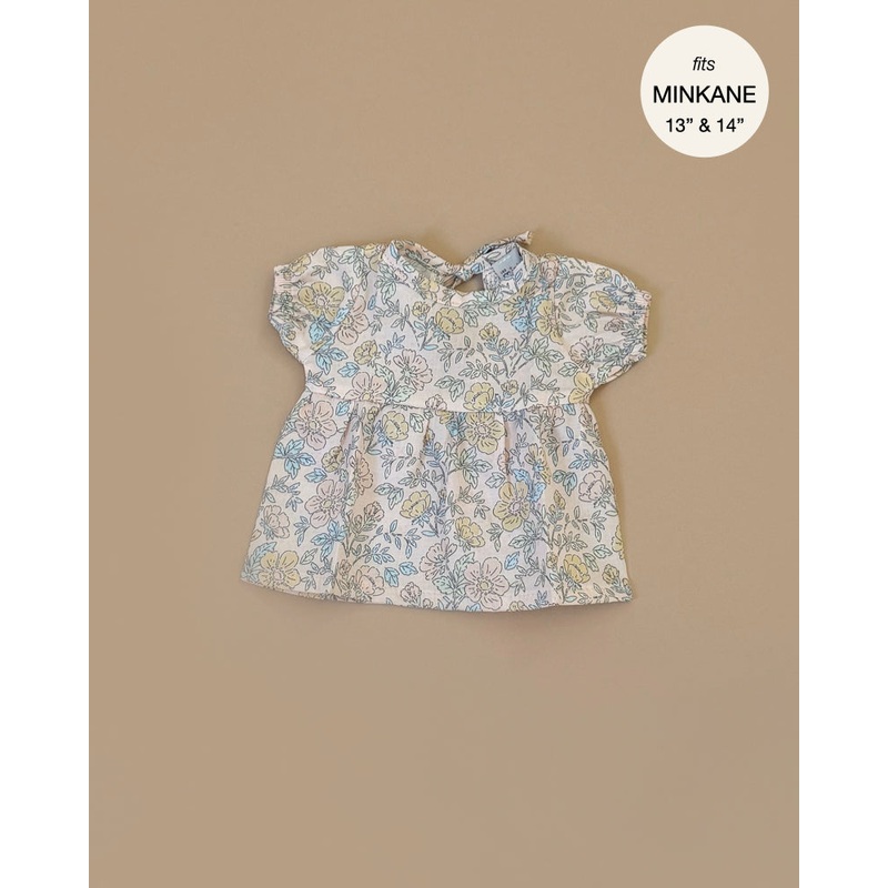 Minikane Doll Clothing | Faustine Dress With Balloon Sleeves - Clia