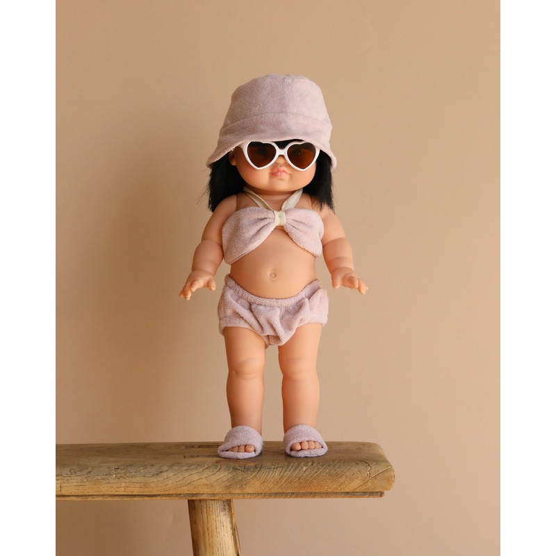 Minikane Standing Doll (14") - Jade With Clothing & Sunglasses