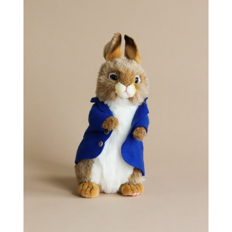 Blue Jacket Bunny Stuffed Animal