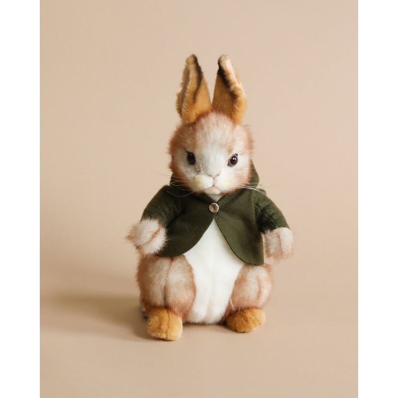 Bunny With Green Jacket Stuffed Animal
