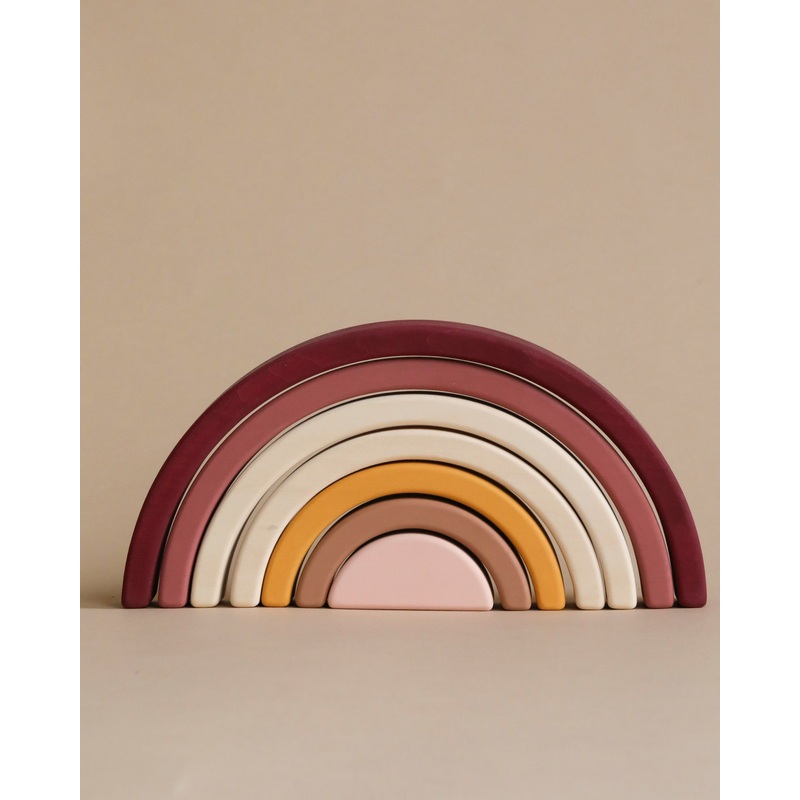 Handmade Rainbow Stacker - Pink
