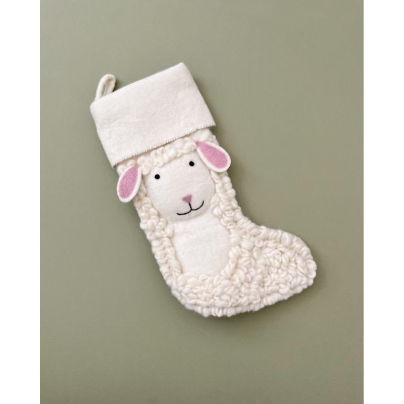 Handmade Sheep Christmas Stocking