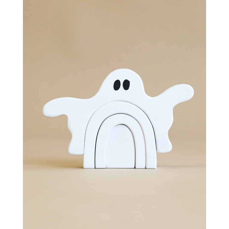 Handmade Wooden Ghost Stacker