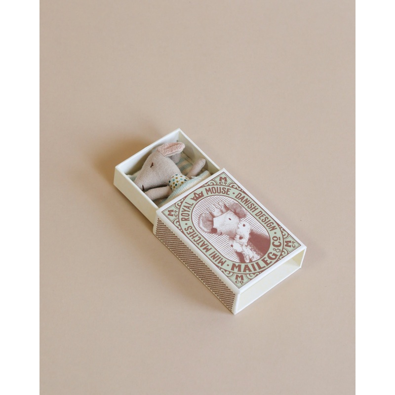 Maileg Sleepy Wakey Baby Mouse In Box