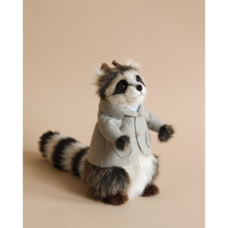 Papa Raccoon With Jacket Stuffed Animal