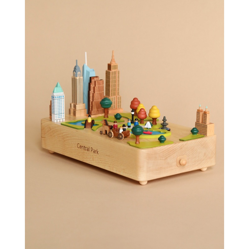 Central Park Wooden Music Box