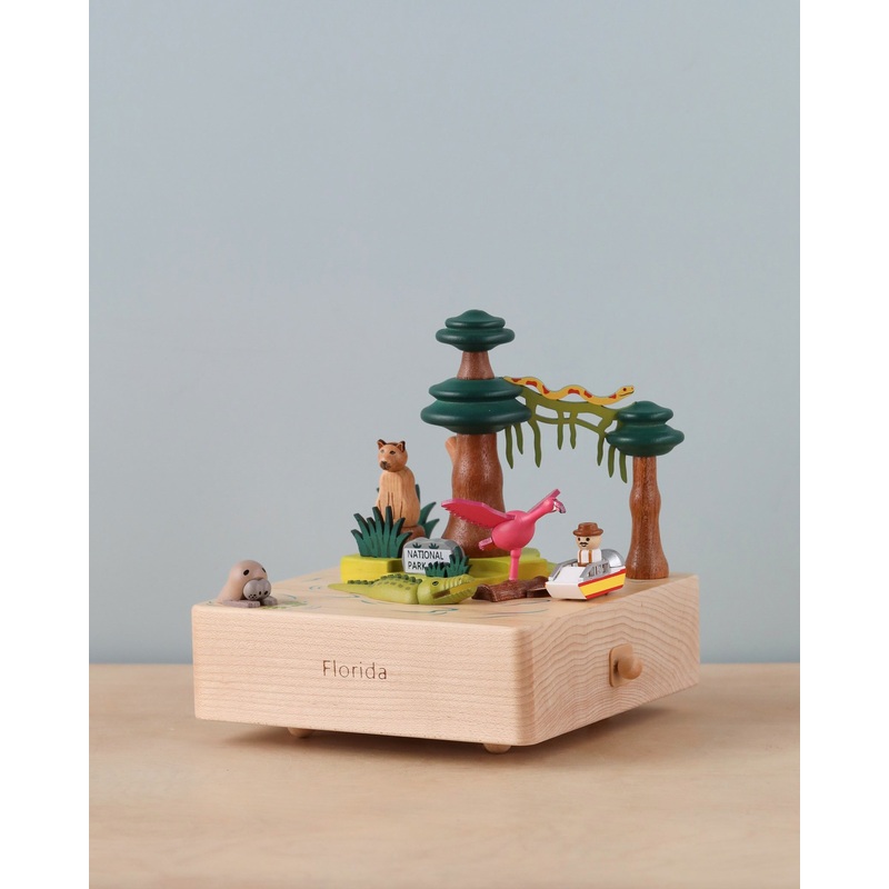Florida Wooden Music Box