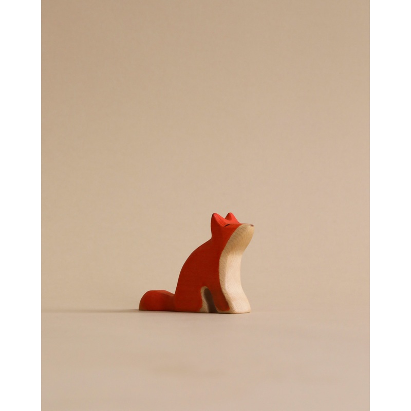 Handmade Holzwald Sitting Fox