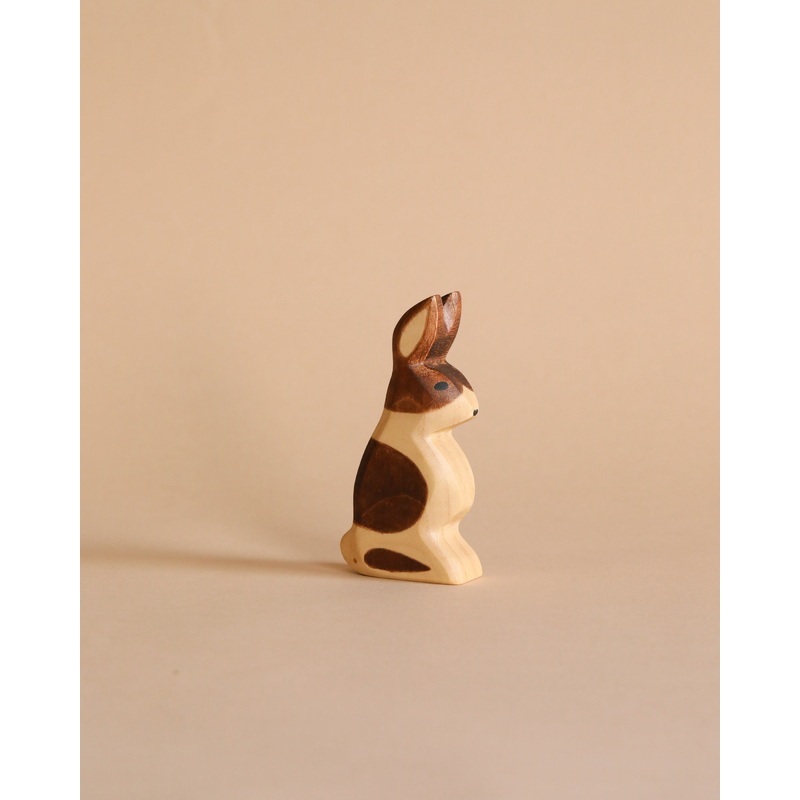 Handmade Holzwald Standing Spotted Rabbit