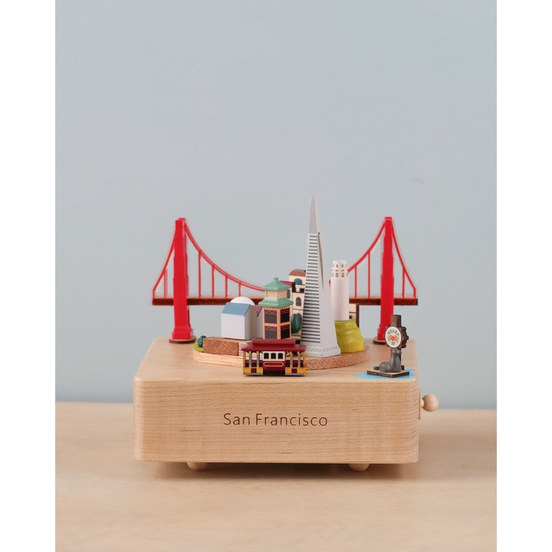 San Francisco Wooden Music Box