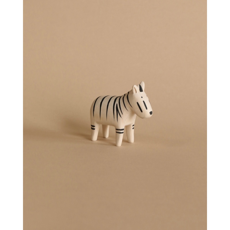 Tiny Wooden Zebra