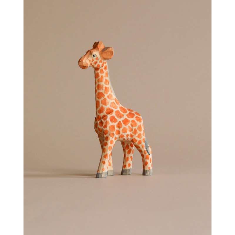 Hand Carved Wooden Giraffe