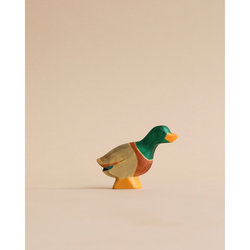 Handmade Holzwald Male Duck - Stretched