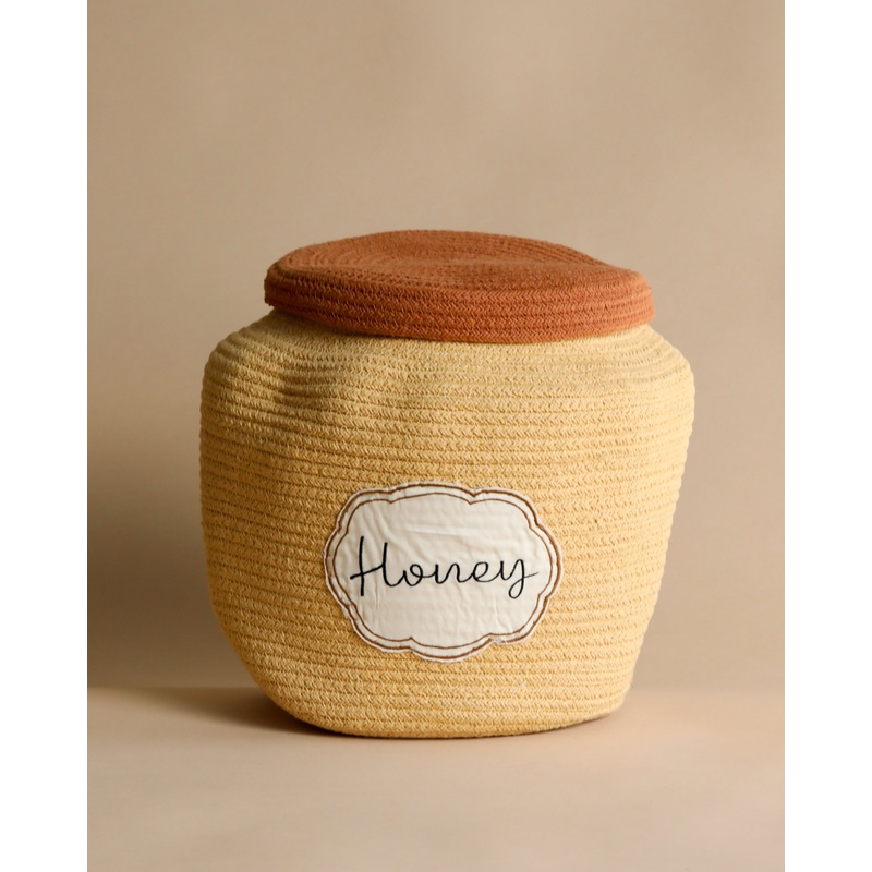 Basket Honey Pot
