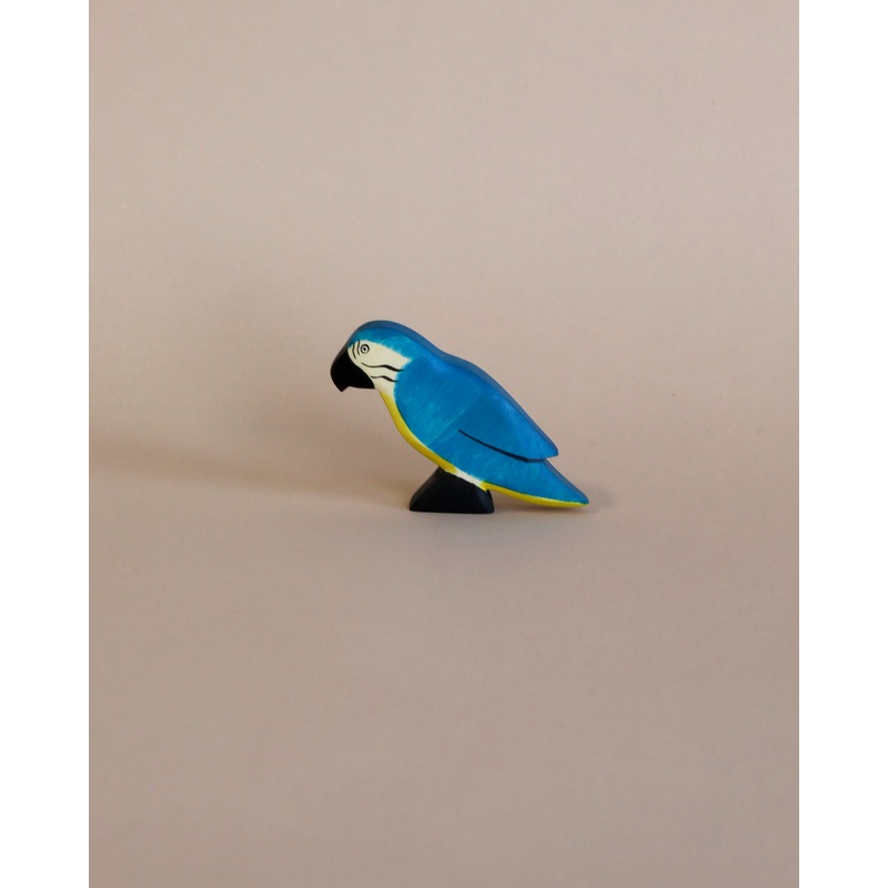 Handmade Holzwald Blue Parrot