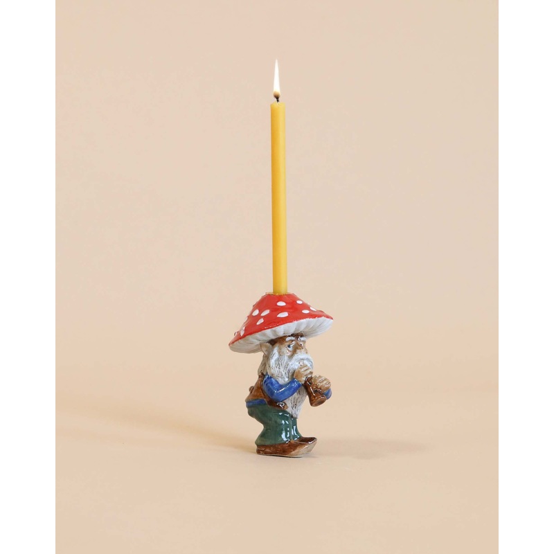 Mushroom Gnome Cake Topper