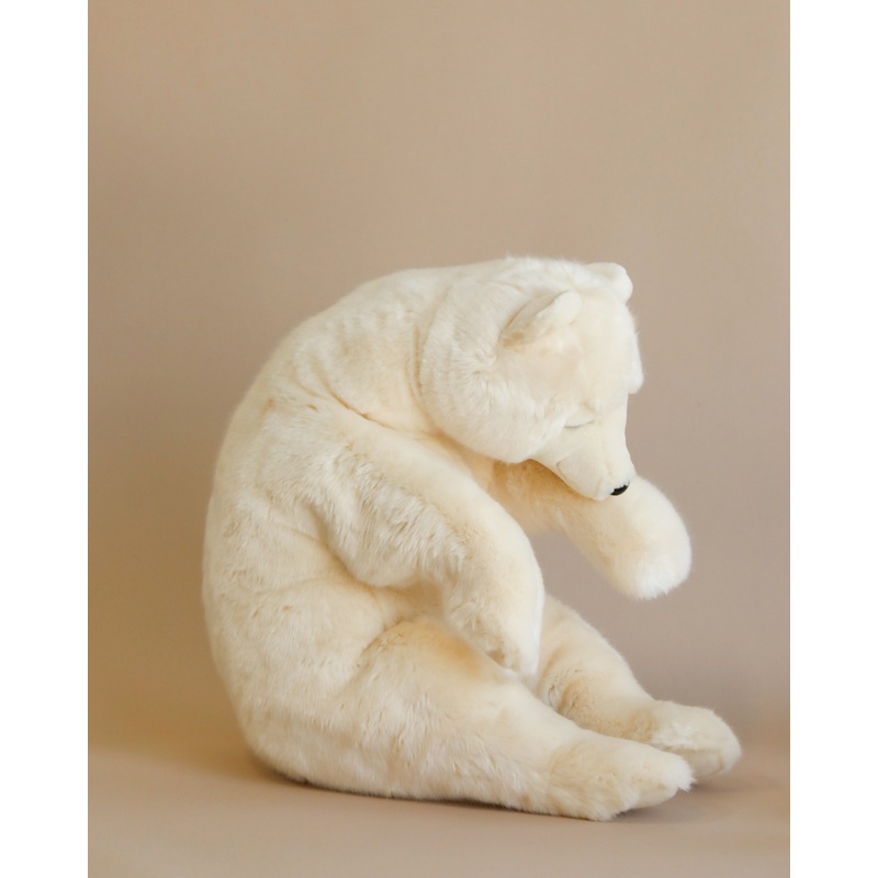 Sleeping Polar Bear Stuffed Animal