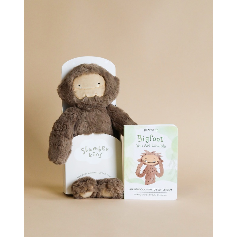 Slumberkins Bigfoot Kin + Lesson Book On Self Esteem