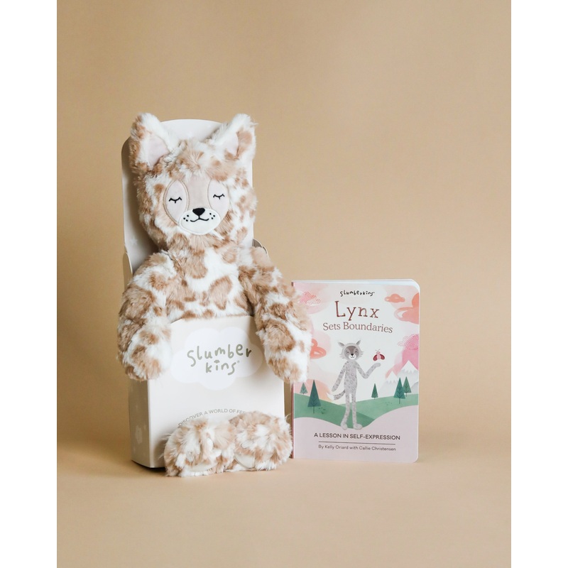 Slumberkins Lynx Kin + Lesson Book On Self Expression