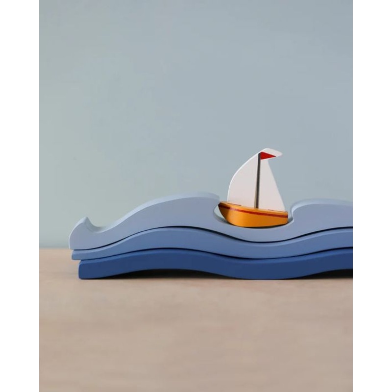 Blue Water and Sail Boat Set