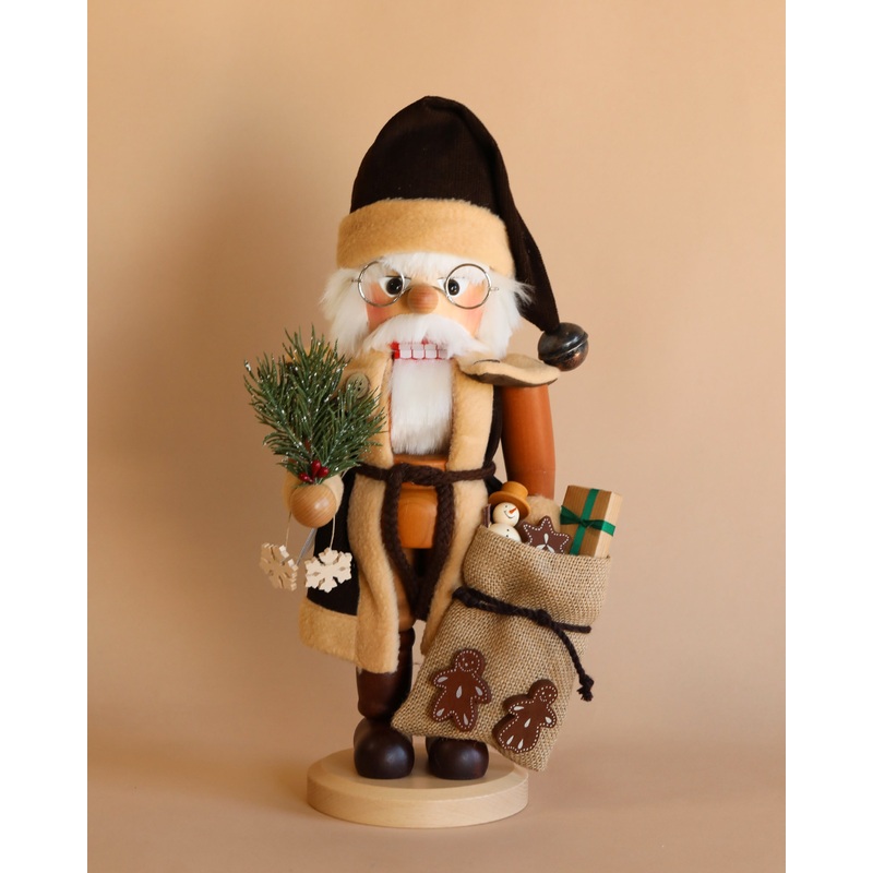 Christian Ulbricht Collectible Wooden Nutcracker - Santa (Natural)