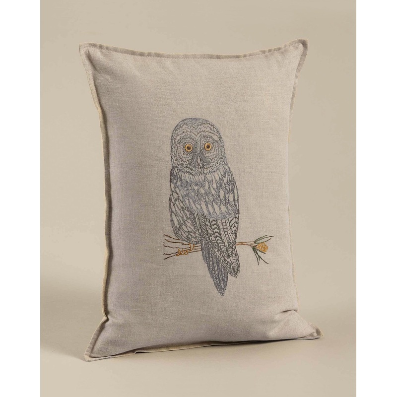 Coral & Tusk Great Grey Owl Pillow