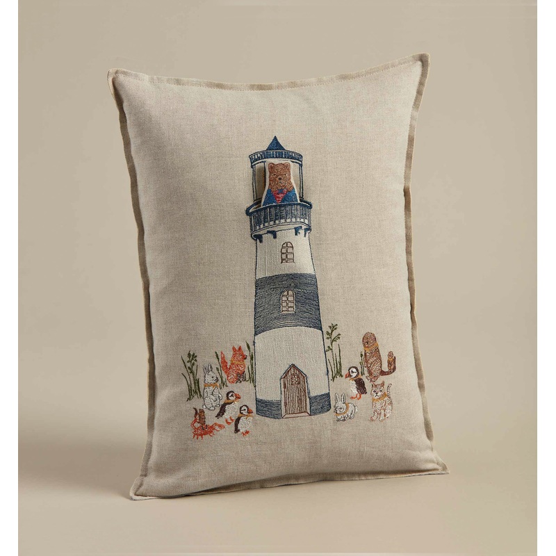Coral & Tusk Lighthouse Friends Pocket Pillow