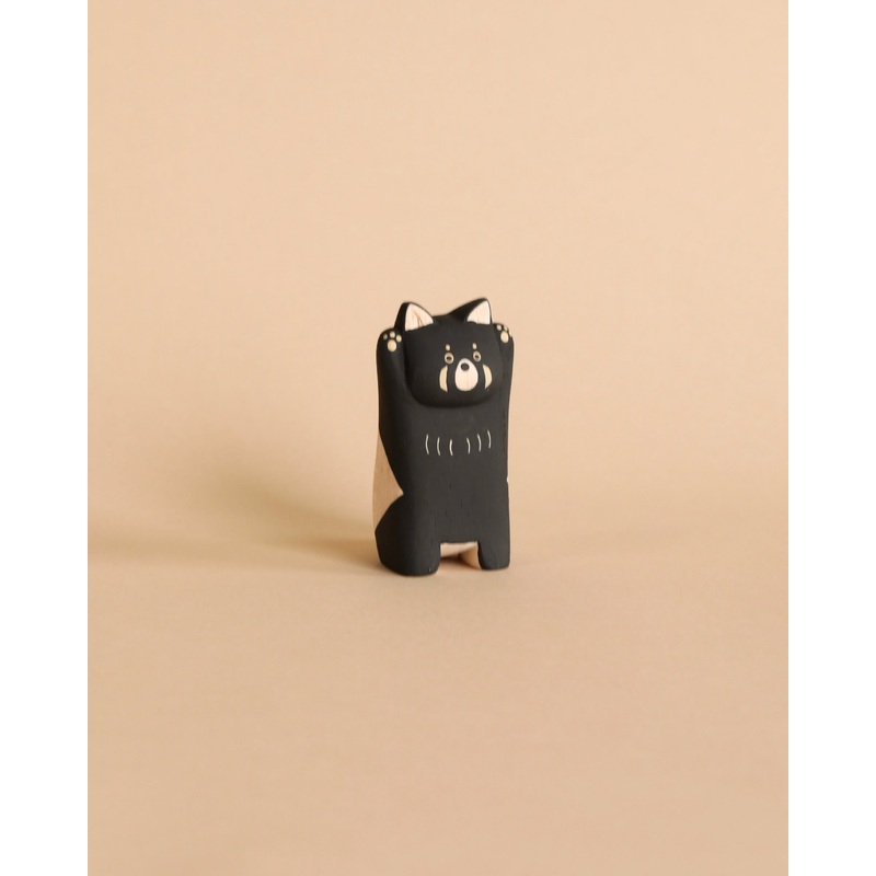 Handmade Tiny Wooden Red Panda