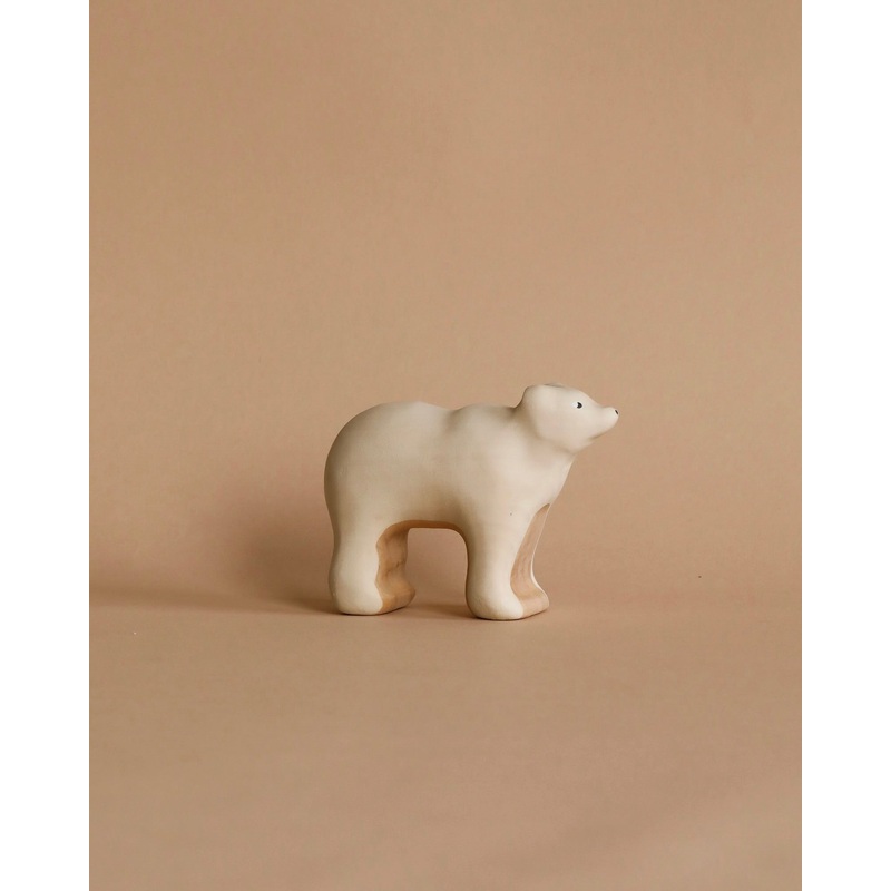 Handmade Wooden Polar Bear
