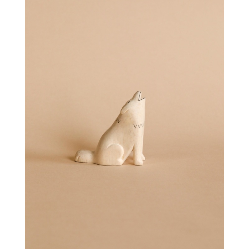 Handmade Wooden Wolf
