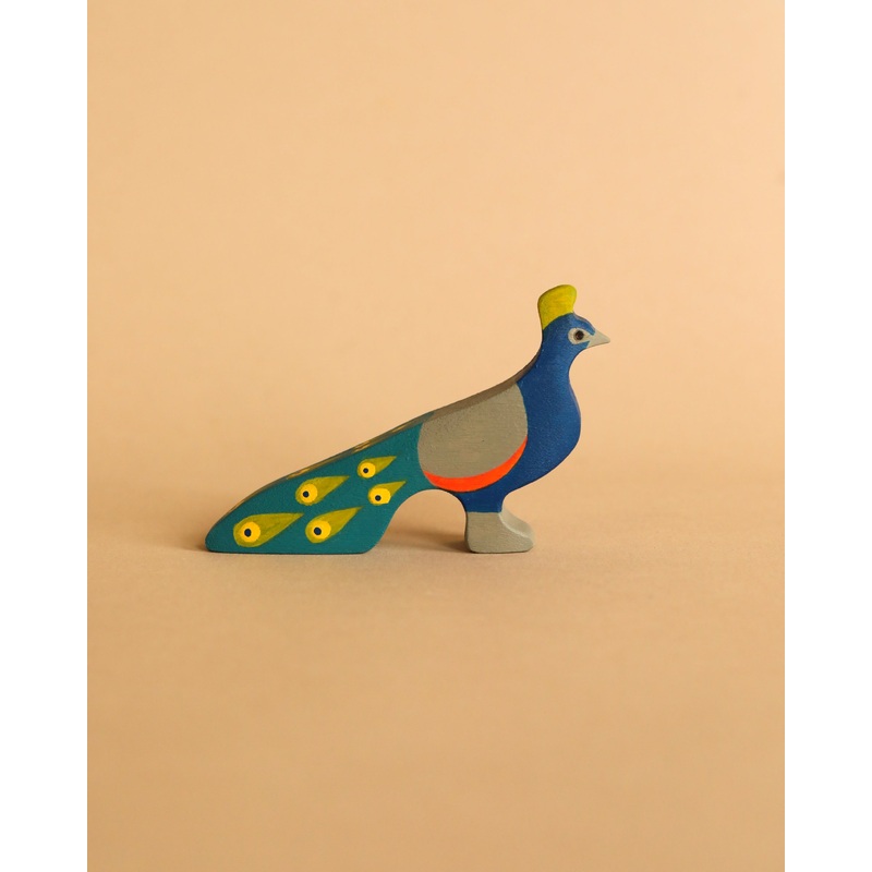 Handmade Wooden Peacock