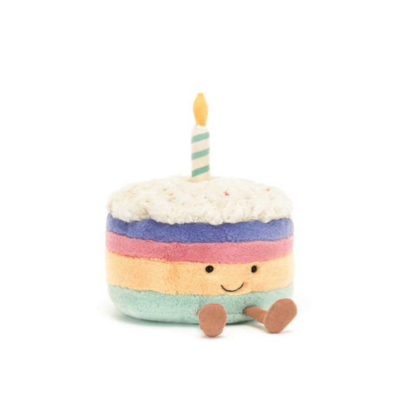 Jellycat Amuseable Rainbow Birthday Cake