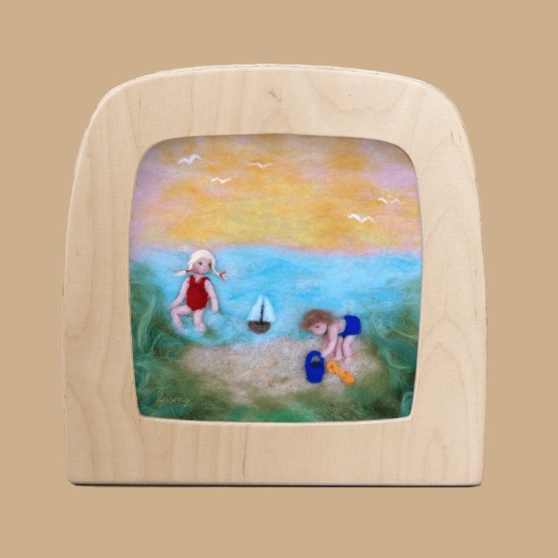 Silhouette Only - Beach Children for Toverlux Lamp