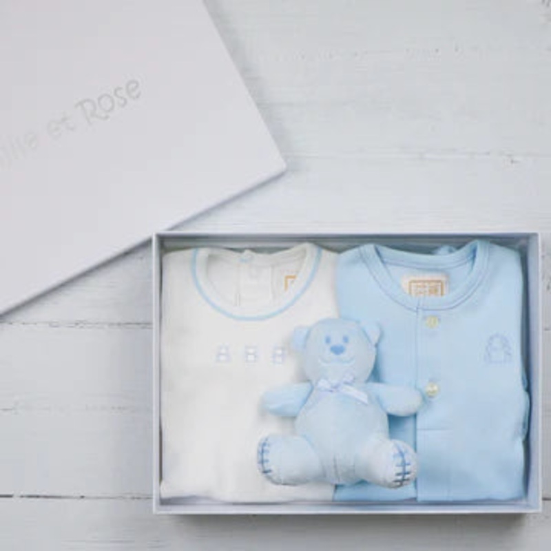 Emile et Rose Babygrow, Body Vest & Toy